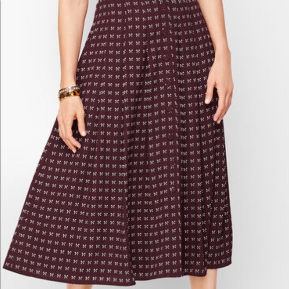 Dotty Bows Midi Skirt - Picture 3 of 5